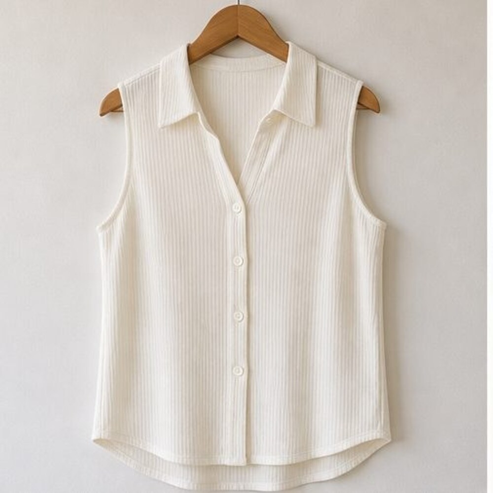 Ivory Wrap Blouse